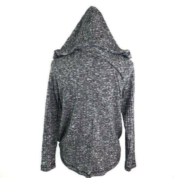 Juicy Couture Gray Hooded Faux Wrap Sweater - Picture 8 of 11